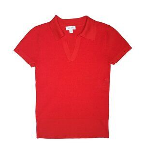 On 34th Red Knit Polo Shirt size S Cotton & Polyester soft shirt business casual